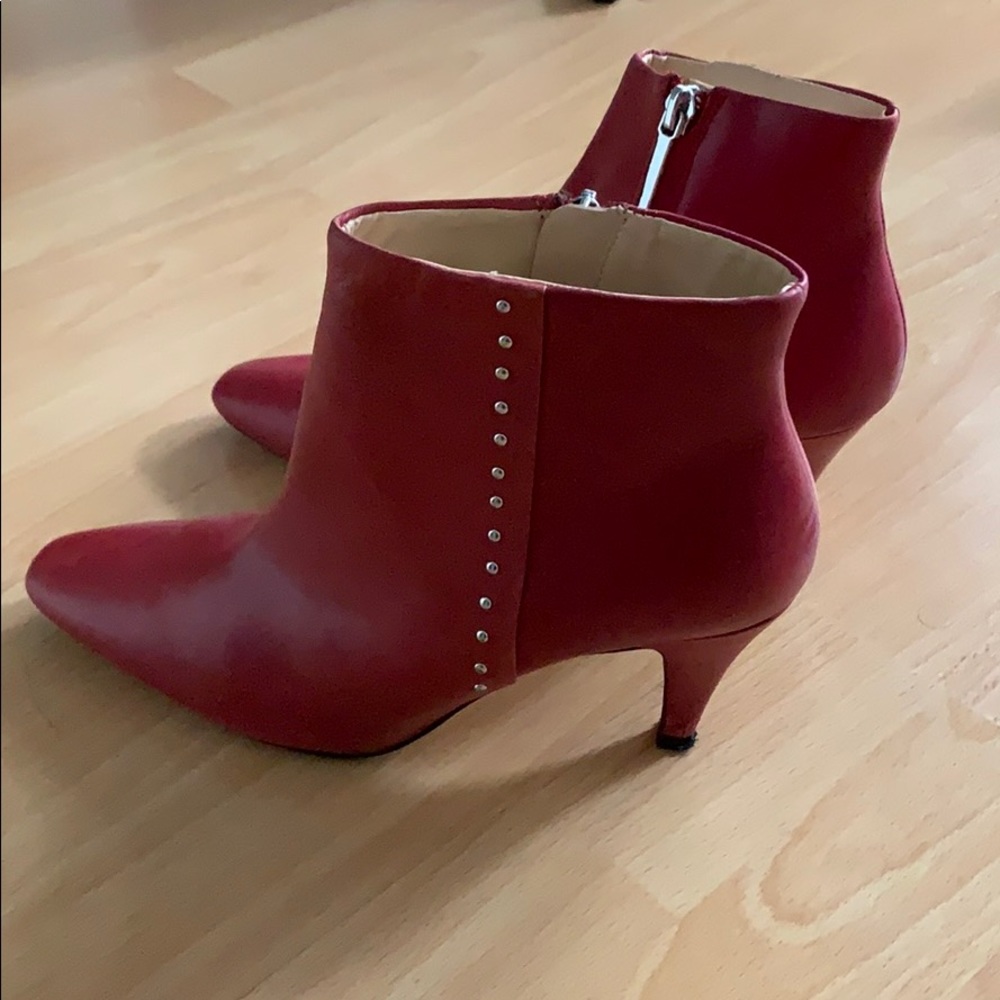 Zara red boots